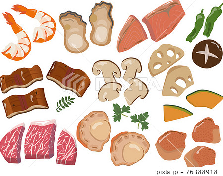 照り焼きチキンのイラスト素材