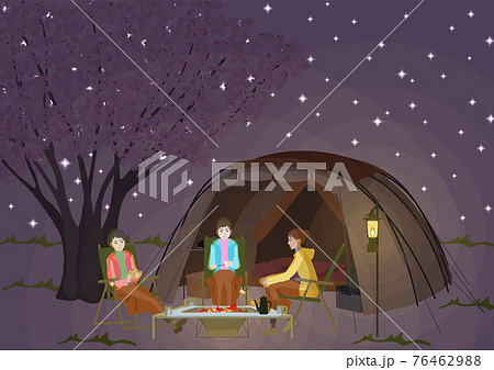 マシュマロ 焼きマシュマロ スモア 焚き火の写真素材