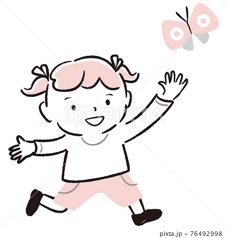 チョウ ちょう かわいい 蝶のイラスト素材