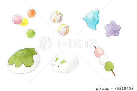 落雁のイラスト素材