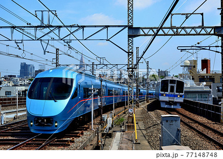 小田急ロマンスカーの写真素材