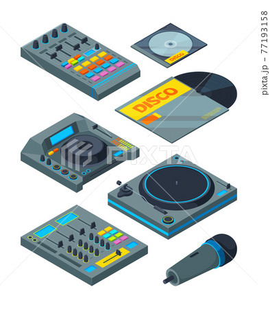 ターンテーブルのイラスト素材 Pixta