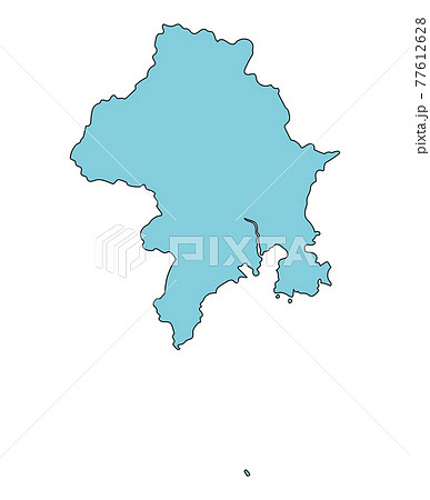 静岡市地図のイラスト素材