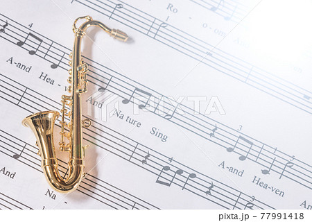 サックス 吹奏楽 Saxophone Saxの写真素材