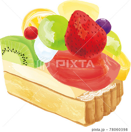 いちごタルトのイラスト素材
