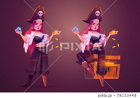 海賊 服装 コスチューム キュートのイラスト素材