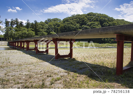 鞍掛橋の写真素材