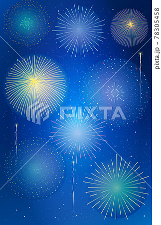 ベクター 打ち上げ花火 花火 壁紙のイラスト素材