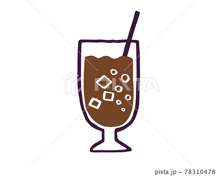 飲み物 ジュース コーラ 手描きのイラスト素材