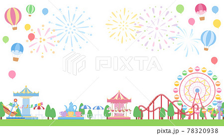 ジェットコースターのイラスト素材集 ピクスタ