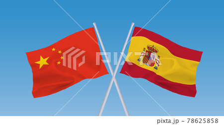 中国国旗のイラスト素材集 ピクスタ