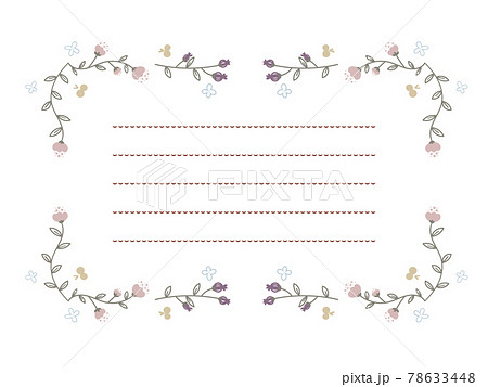 便箋 フレームのイラスト素材