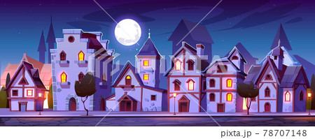 都市 街 町 ファンタジーの写真素材