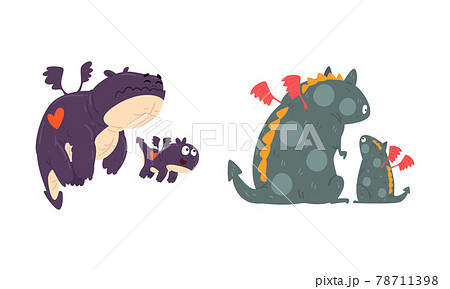 怪獣 イラスト 恐竜 かわいいのイラスト素材