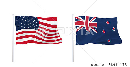 アメリカ国旗のイラスト素材集 ピクスタ