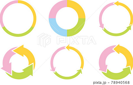 円矢印のイラスト素材