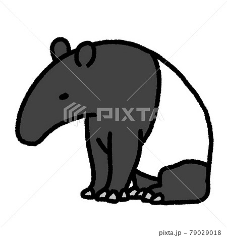 バク 可愛いのイラスト素材
