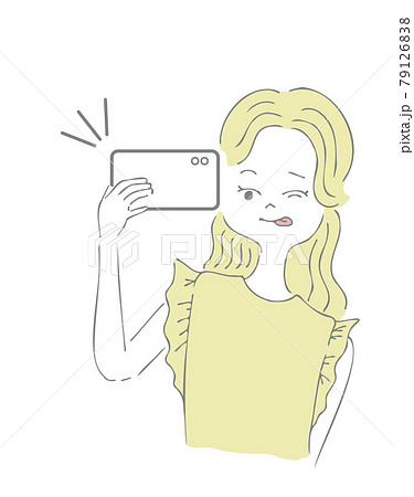 あひる口のイラスト素材