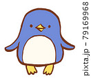 ペンギンのかわいい手描きイラストのイラスト素材