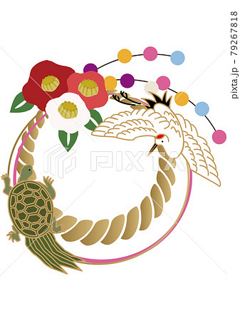 敬老の日 鶴 亀 ベクターのイラスト素材