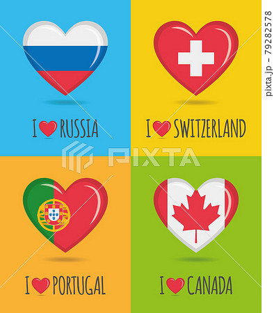 カナダ かわいい キュート 可愛いのイラスト素材