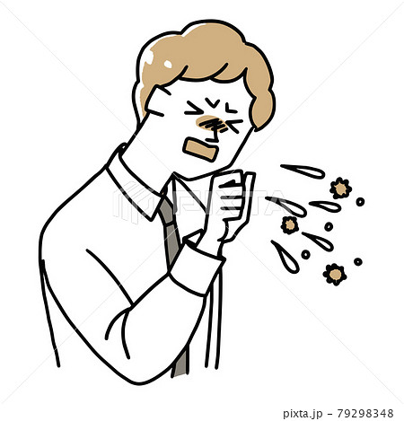 くしゃみのイラスト素材