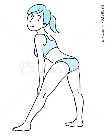 おしり 女の子の写真素材