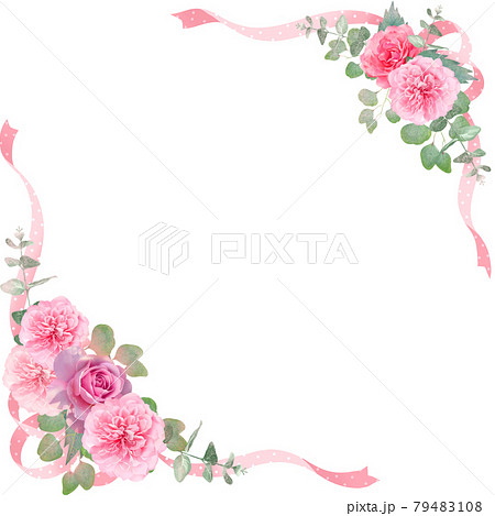 結婚式 招待状 薔薇 花のイラスト素材 結婚式 招待状 薔薇 花のイラスト素材