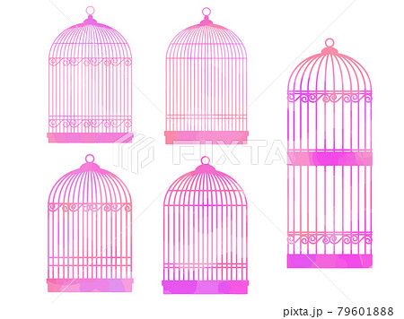 鳥かごのイラスト素材