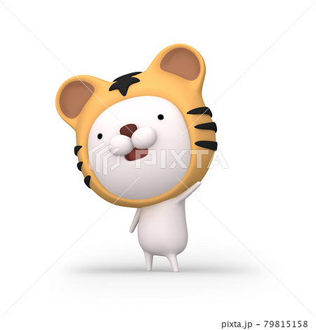 かぶりもの 動物のイラスト素材