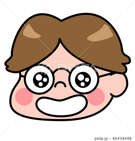 センター分けのイラスト素材