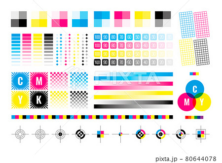CMYK カラーチャート インク 印刷のイラスト素材 - PIXTA