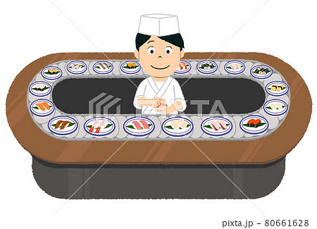 寿司職人のイラスト素材 寿司職人のイラスト素材