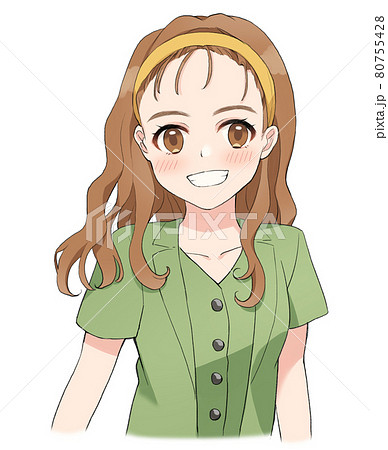 ピアス 女の子のイラスト素材