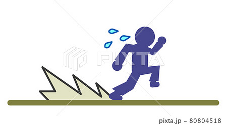 砂埃走るのイラスト素材