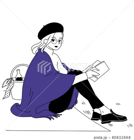 おしゃれピクニックのイラスト素材