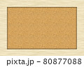 木枠のフレームに入ったコルクボードの背景素材のイラスト素材