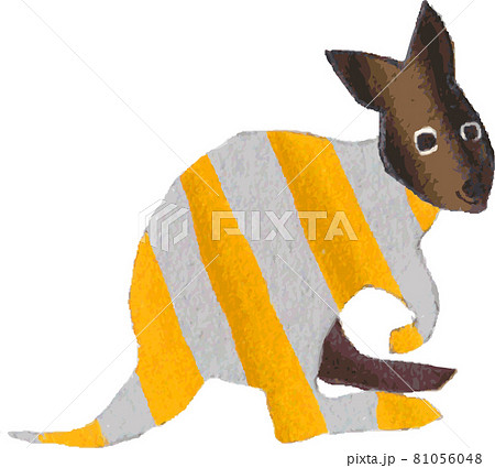 カンガルーのイラスト素材集 ピクスタ