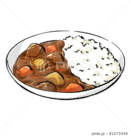 カレーライスのイラスト素材