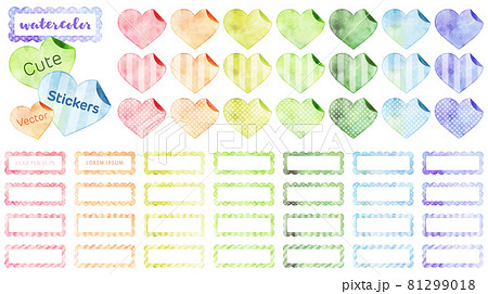 囲み枠 飾り枠 かわいいの写真素材