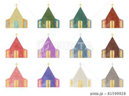 教会 チャペル イラスト かわいいの写真素材