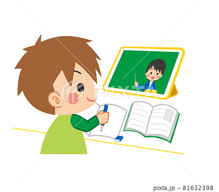 鉛筆 えんぴつ ノート 可愛いのイラスト素材