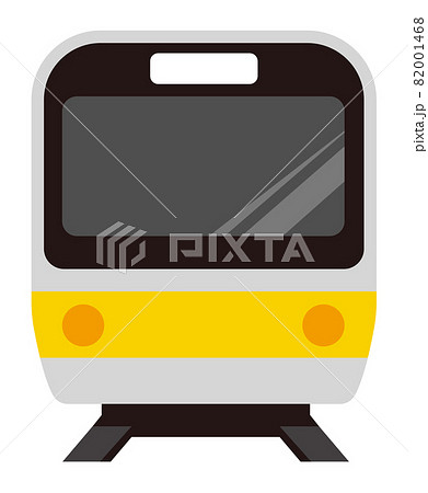 電車 正面 列車のイラスト素材