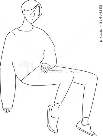 ショートカット 女の子 かわいいのイラスト素材