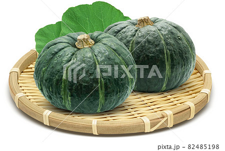 かぼちゃの葉っぱのイラスト素材