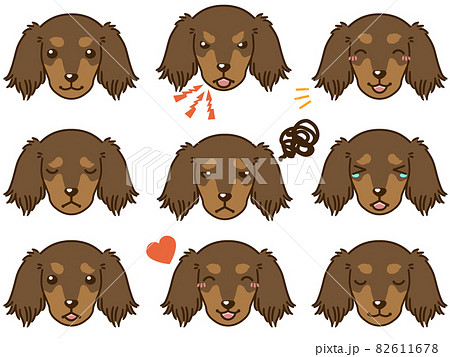 ミニチュアダックス キャラクター ダックスフンドのイラスト素材