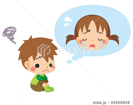 女の子 ケンカ 喧嘩 子供のイラスト素材