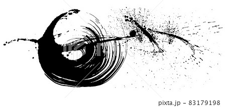 墨絵 墨 墨汁 水墨画のイラスト素材 - PIXTA