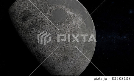 月 ムーン Lune Moon 宇宙 3d Cg 背景 壁紙のイラスト素材