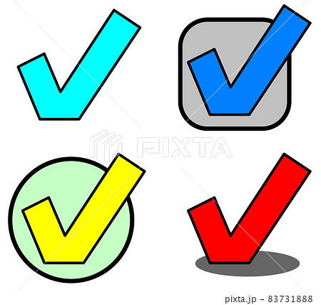 チェックマークのイラスト素材